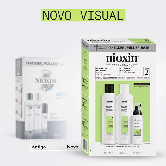 Kit Sistema 2 Espessamento para Cabelos Naturais Nioxin